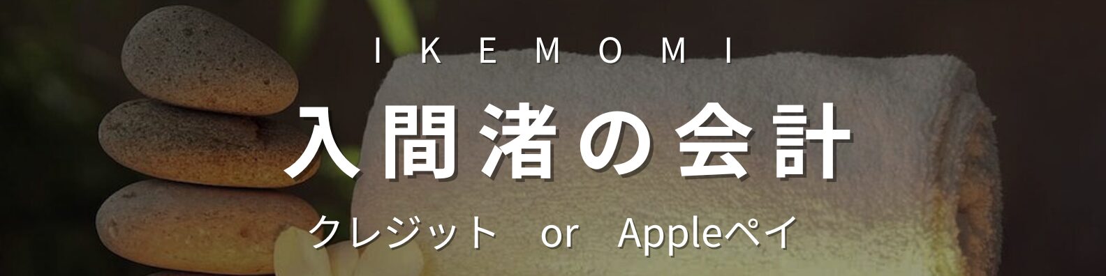 入間 渚（いるま なぎさ）｜イケモミ会計案内バナー｜クレジット・Apple Pay対応
